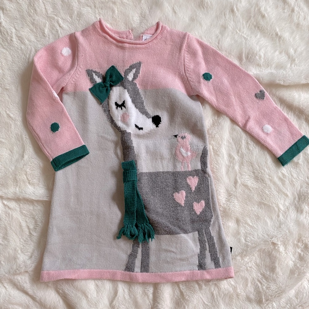 DEUX PAR DEUX Baby Girl Sweater Dress
